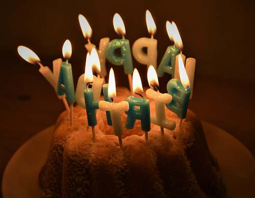 birthday cake birthday cake with candles dessert
